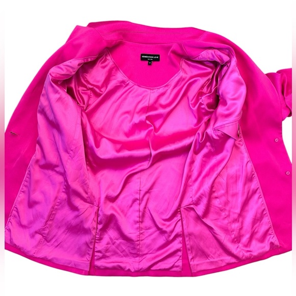 GENERATION LOVE Hot Pink Blazer Oversized Fit Women Size XS S M $300 MSRP NWOT - Picture 6 of 8